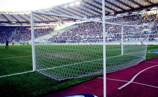 Futball kapu fix 7,32x2,44m méllyített acél feszítővel