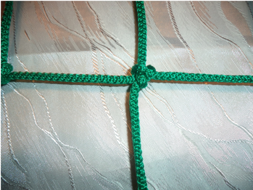 Kosárgyűrű háló 6soros, 8mm