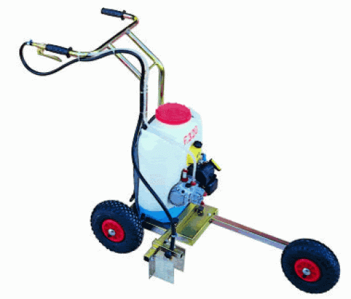 Motoros pályavonalazó kocsi